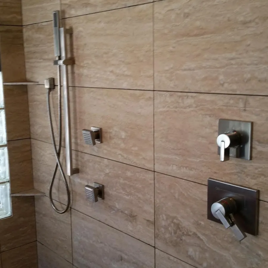Shower fixture installation for Water Heater Replacement in Mounds View